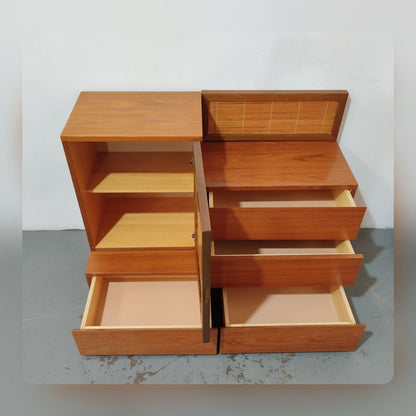 Conjunto habitación madera / mimbre – segunda mano – foto 7