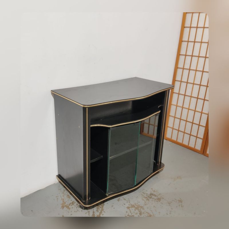 Mueble auxiliar TV Negro / Dorado – segunda mano – foto 6
