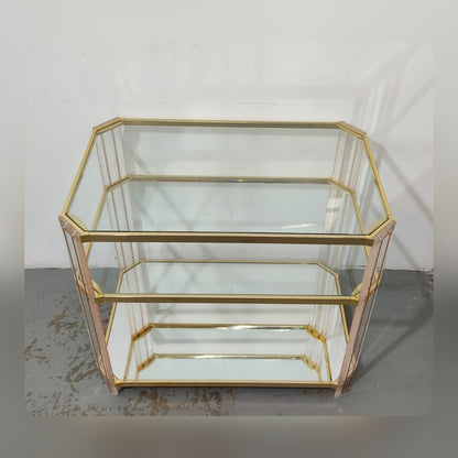 Mueble auxiliar Dorado retro – segunda mano – foto 8