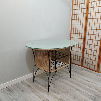 Mesa ovalada exterior-interior – segunda mano