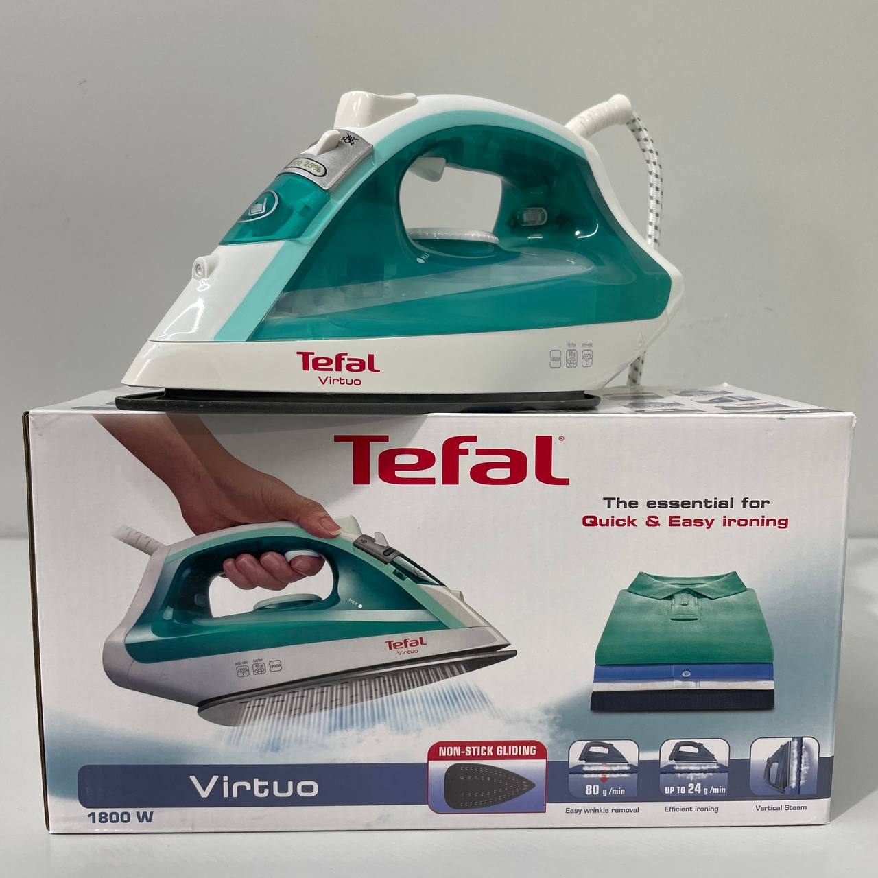 PLANCHA DE ROPA TEFAL VIRTUO 1800W DE VAPOR