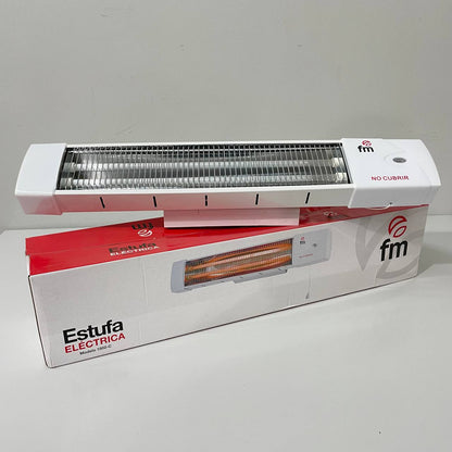 ESTUFA INFRARROJOS DE CUARZO FM 1200W PARA PARED Y CUARTO DE BAÑO