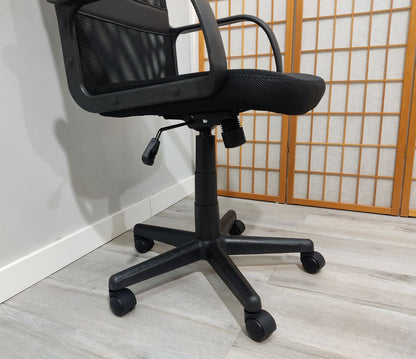 SILLA DE OFICINA SOUL REGULABLE EN ALTURA CON RUEDAS EN COLOR NEGRO