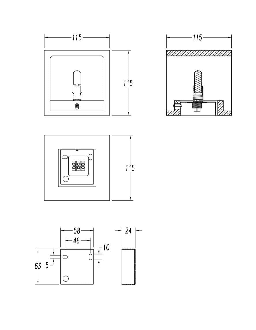 APLIQUE DE PARED Y TECHO GES DECO 05-1974-14-14 LEDS C4