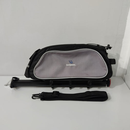 BOLSA DE ASIENTO TRASERO PARA BICICLETA ROSWHEEL – MULTIFUNCIONAL, IMPERMEABLE Y CON REFLECTOR