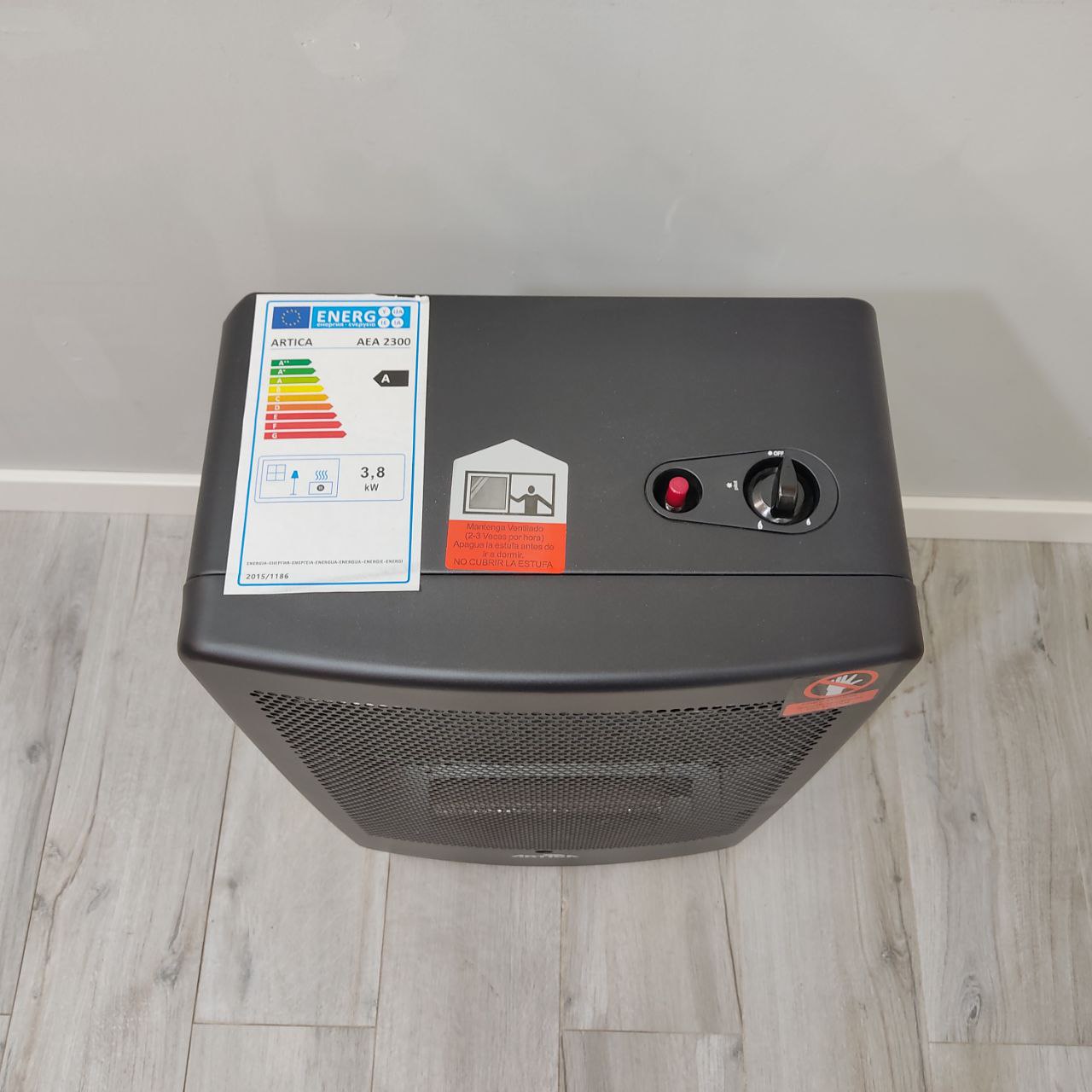 ESTUFA DE GAS ÁRTICA AEA2300 – LLAMA AZUL, 3200W, SISTEMA OXI-STOP