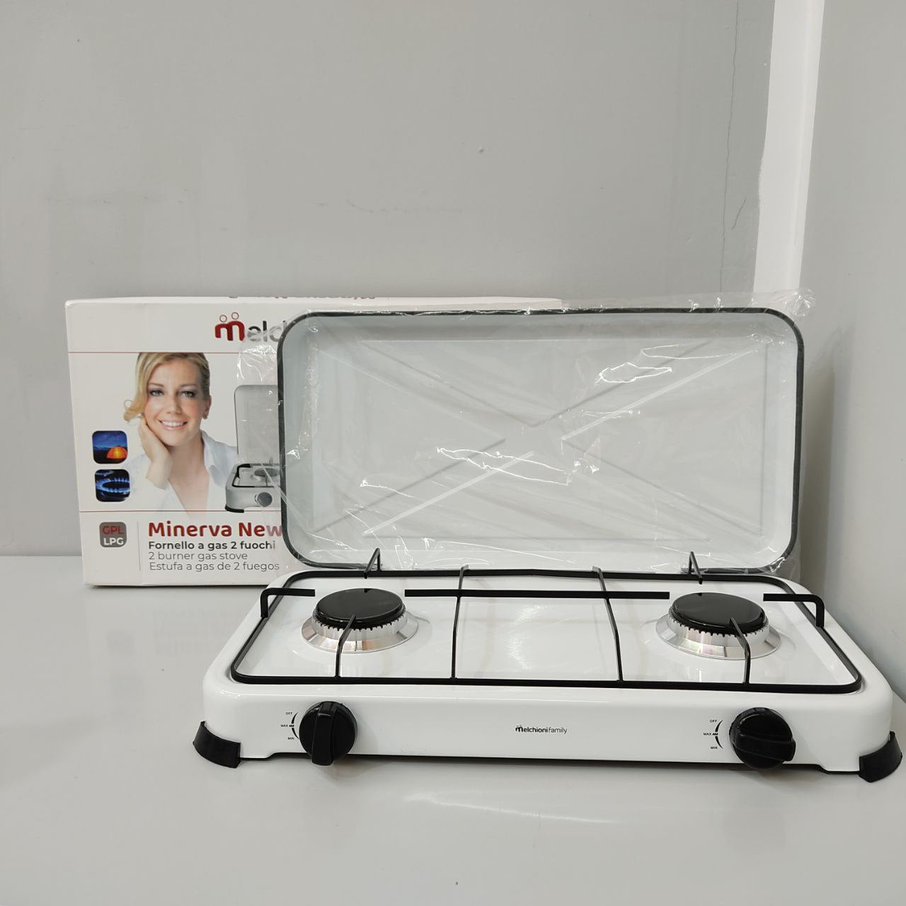 HORNILLO DE GAS MELCHIONI MINERVA 2 – COMPACTO, POTENTE Y PERFECTO PARA COCINAR AL AIRE LIBRE