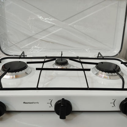 HORNILLO DE GAS MELCHIONI MINERVA 3 – COMPACTO, POTENTE Y PERFECTO PARA COCINAR AL AIRE LIBRE