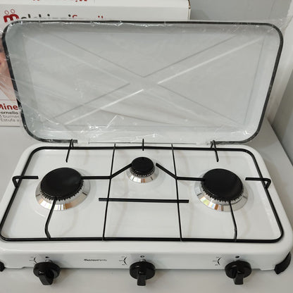 HORNILLO DE GAS MELCHIONI MINERVA 3 – COMPACTO, POTENTE Y PERFECTO PARA COCINAR AL AIRE LIBRE