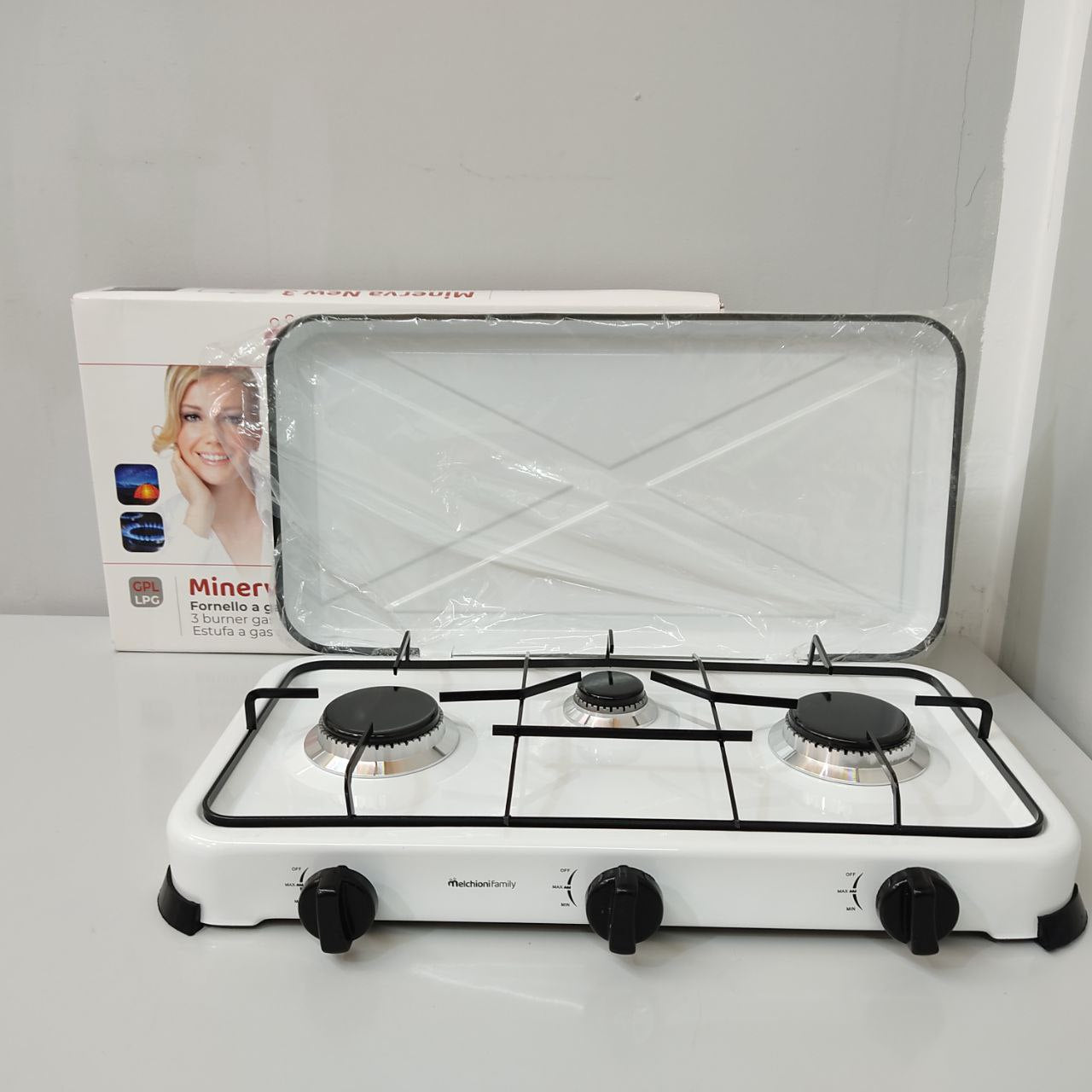 HORNILLO DE GAS MELCHIONI MINERVA 3 – COMPACTO, POTENTE Y PERFECTO PARA COCINAR AL AIRE LIBRE