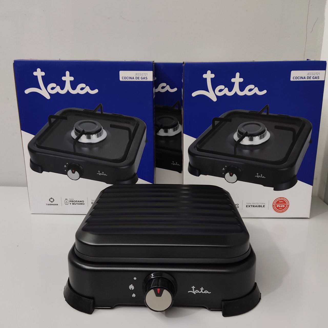 HORNILLO DE GAS JATA JECG2721 – COMPACTO, EFICIENTE Y CON TAPA PROTECTORA