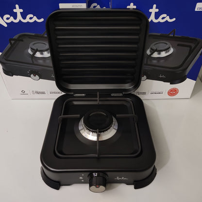 HORNILLO DE GAS JATA JECG2721 – COMPACTO, EFICIENTE Y CON TAPA PROTECTORA