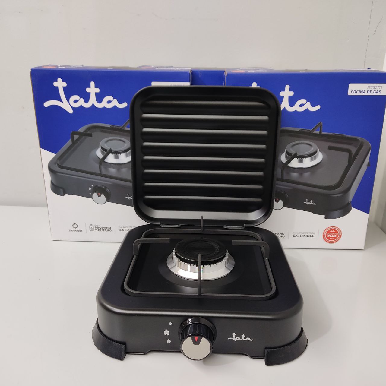 HORNILLO DE GAS JATA JECG2721 – COMPACTO, EFICIENTE Y CON TAPA PROTECTORA