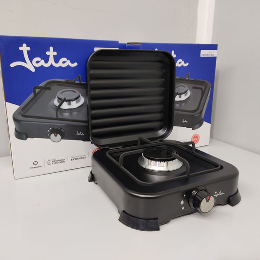 HORNILLO DE GAS JATA JECG2721 – COMPACTO, EFICIENTE Y CON TAPA PROTECTORA