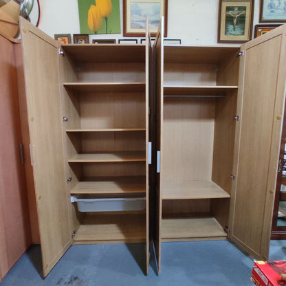 ARMARIOS ROPEROS IKEA – MARRÓN CON TIRADORES GRIS