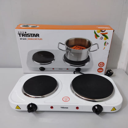 HORNILLO ELÉCTRICO TRISTAR 2500W 2 FUEGOS 15,5+18,5CM – POTENTE Y PRÁCTICO