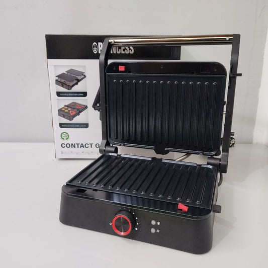 GRILL PRINCESS 1800W – SUPERFICIE XL 27,5X18CM CON TERMOSTATO AJUSTABLE