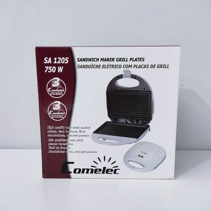 SANDWICHERA COMELEC BLANCA – PANINI, COMPACTA Y FÁCIL DE USAR