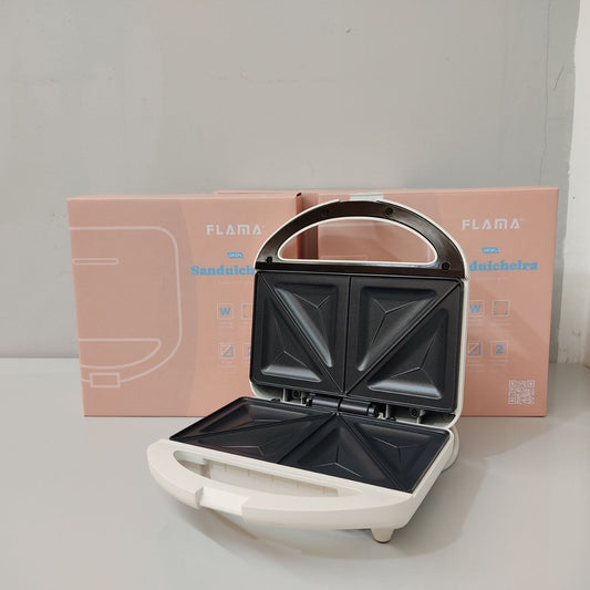 SANDWICHERA FLAMA 4912FL 750W – 2 SANDWICHES, ANTIADHERENTE Y FÁCIL LIMPIEZA