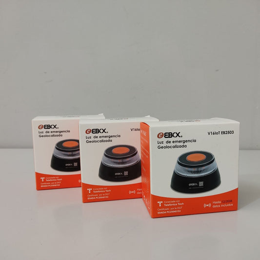 BALIZA EBOX V16 DGT – LUZ DE EMERGENCIA HOMOLOGADA, MAGNÉTICA Y DE ALTA VISIBILIDAD
