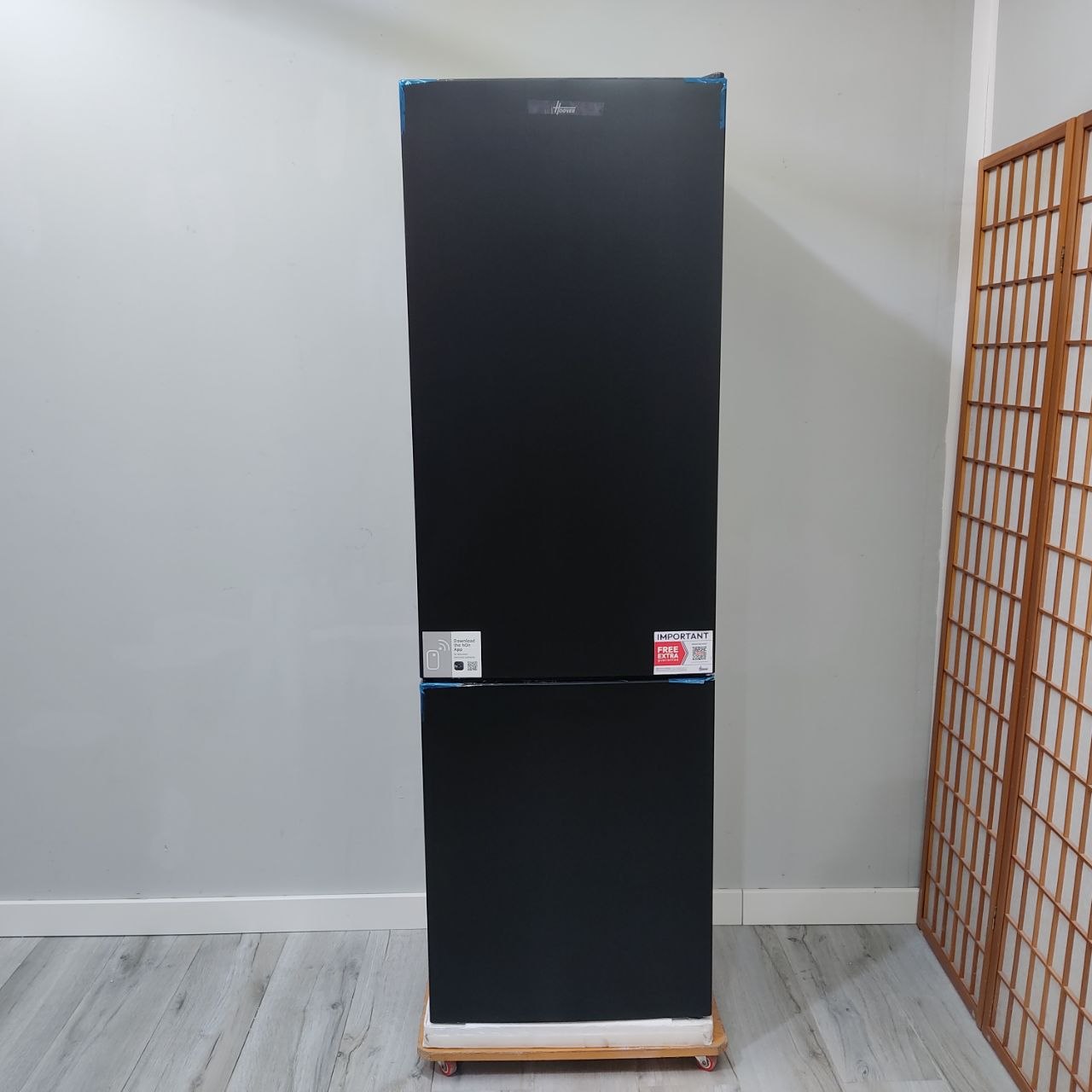 FRIGORÍFICO COMBI HOOVER 177x55 NEGRO MATE – LOW FROST, 260L, CLASE E